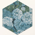 Sanderson Very Rose & Peony Pottery Blue Porcelain Wall & Floor Tile 20x20cm