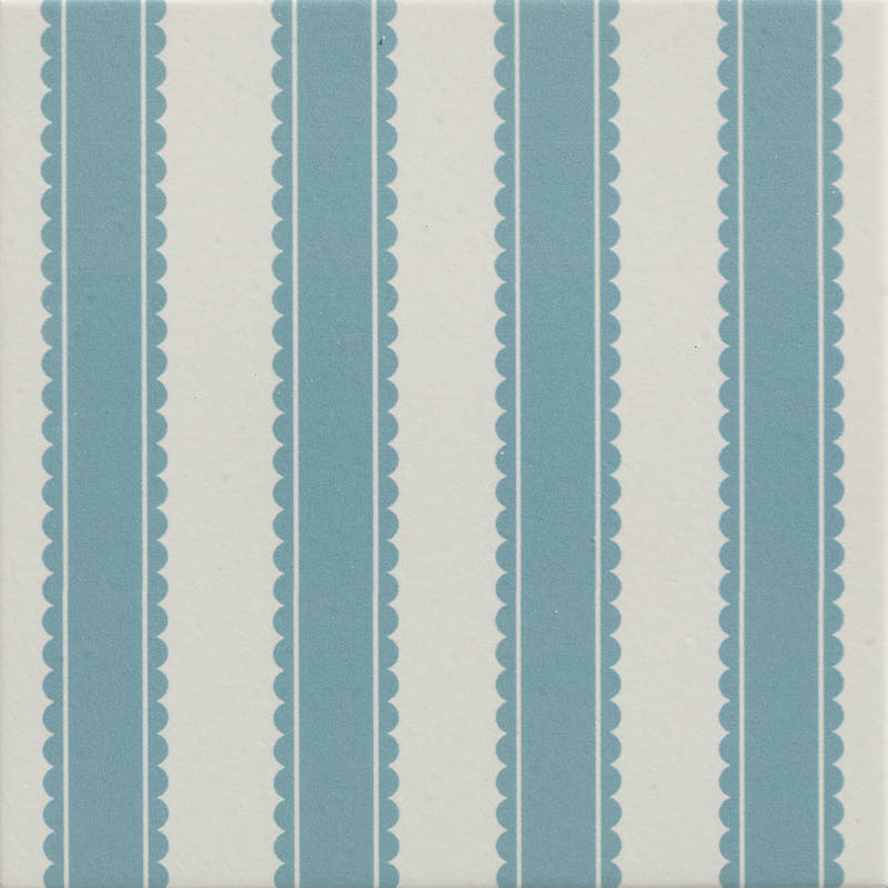 Sanderson Pinetum Stripe Dove Blue Porcelain Wall & Floor Tile 20x20cm