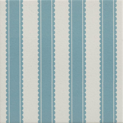 Sanderson Pinetum Stripe Dove Blue Porcelain Wall & Floor Tile 20x20cm