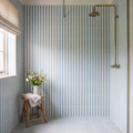Sanderson Pinetum Stripe Dove Blue Porcelain Wall & Floor Tile 20x20cm