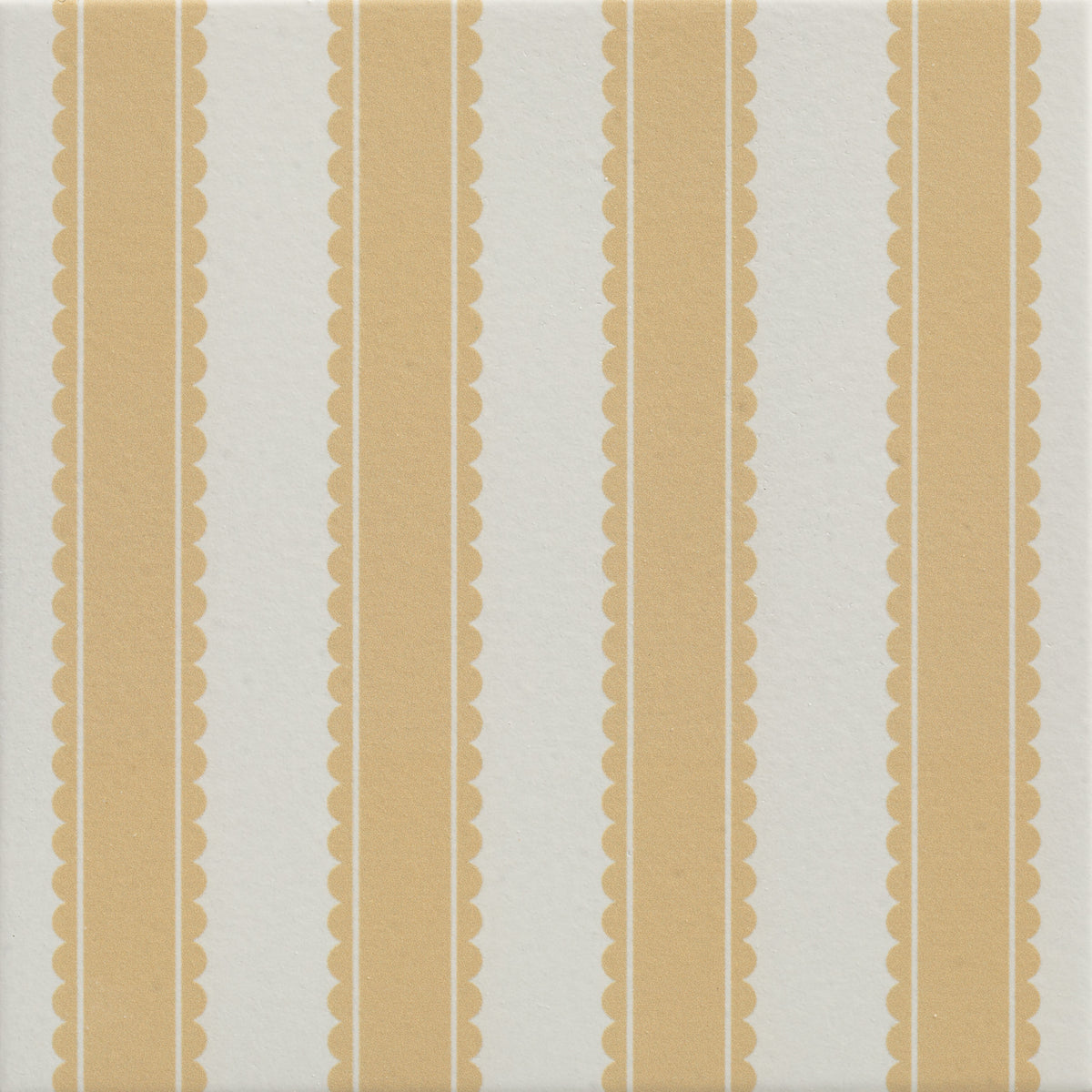 Sanderson Pinetum Stripe Ochre Porcelain Wall & Floor Tile 20x20cm - Matt - Yellow & Gold