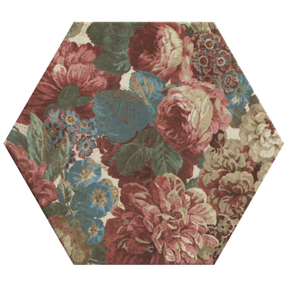Sanderson Very Rose & Peony Madder Porcelain Wall & Floor Tile 20x20cm