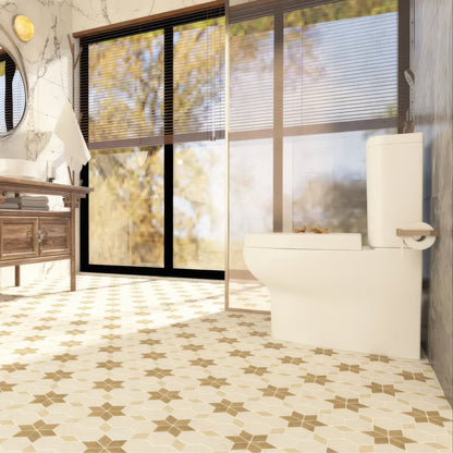 Shellstone Limestone - Mix Travertine Honed Starline Mosaic Tiles
