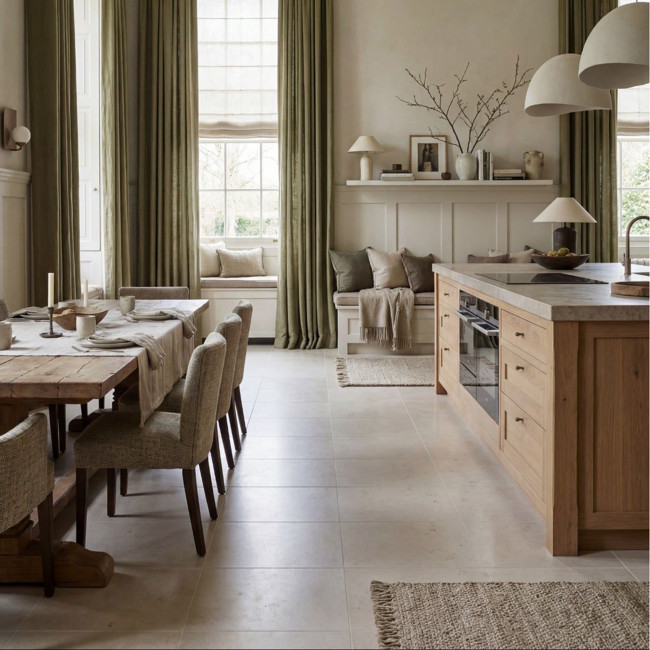 Sloane Porcelain Honed Cream Wall & Floor Tile
