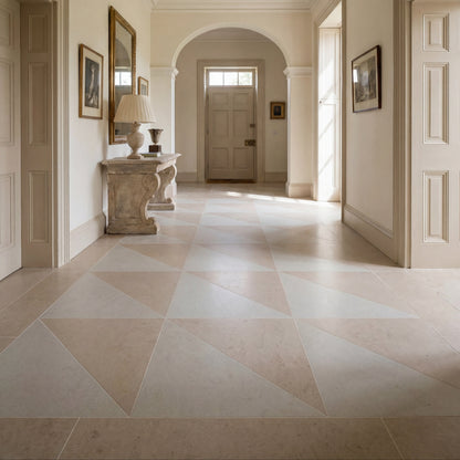Sloane Porcelain Honed Cream & White Wall & Floor Tile 