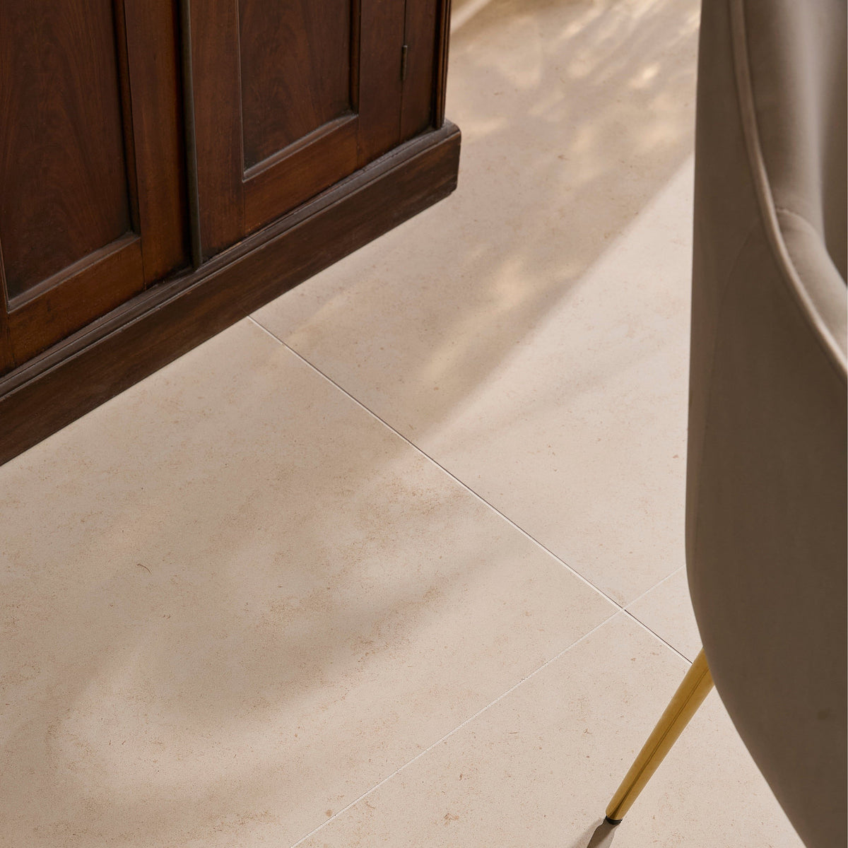 Sloane Porcelain Honed Cream Wall & Floor Tile - Cream & Beige