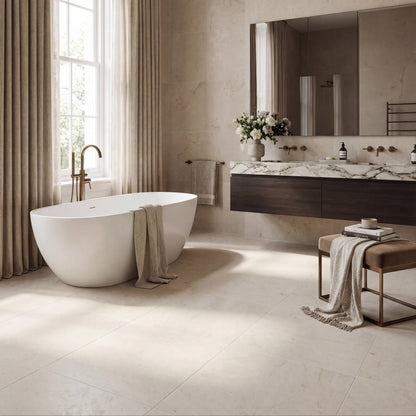 Sloane Porcelain Honed White Wall & Floor Tile