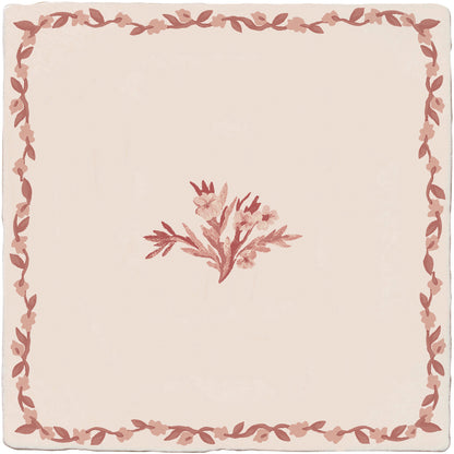 STUDIO Sanderson Aesop's Fables Madder Ceramic Wall Tile 13x13cm – thumbnail 4