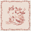 Studio Sanderson Aesops Fables Madder - The Fighting Cockerels