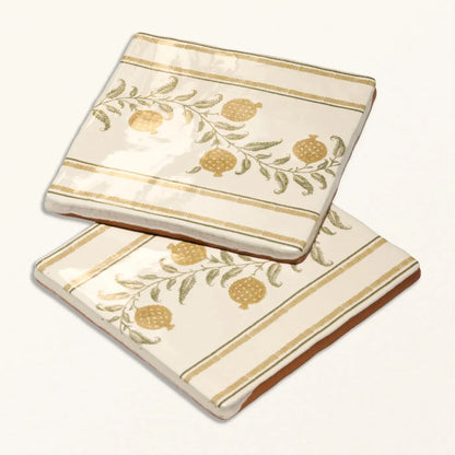 STUDIO Sanderson Anaar Ochre Border & Corner Wall Tile 13x13cm - thumbnail 3
