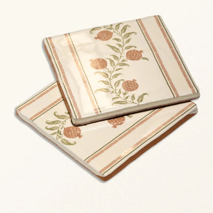 STUDIO Sanderson Anaar Pink Clay Border & Corner Wall Tile 13x13cm - thumbnail 3
