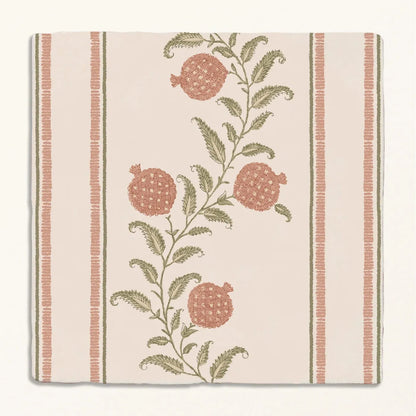 STUDIO Sanderson Anaar Pink Clay Border & Corner Wall Tile 13x13cm - thumbnail 2