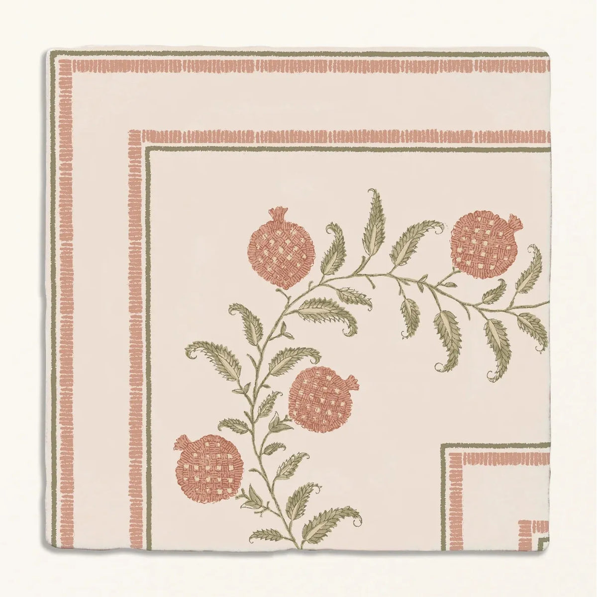 Anaar Pink Clay Corner Wall Tile