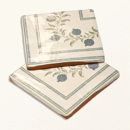 STUDIO Sanderson Anaar Pottery Blue Border & Corner Wall Tile 13x13cm - thumbnail 3