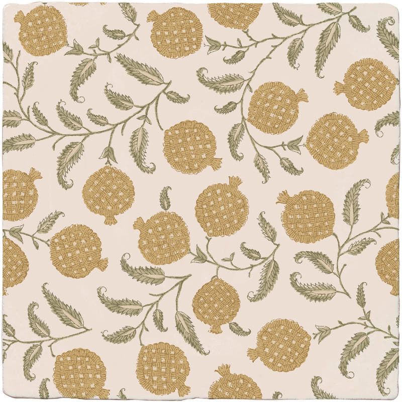 STUDIO Sanderson Anaar Ochre Ceramic Wall Tile 13x13cm