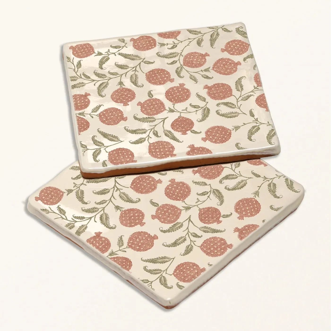 STUDIO Sanderson Anaar Pink Clay Ceramic Wall Tile 13x13cm