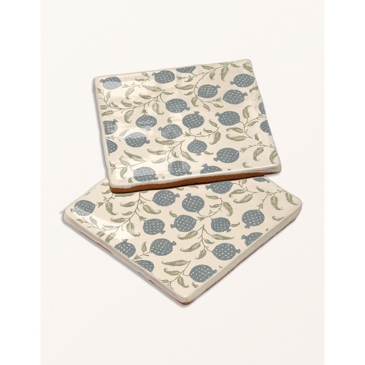 Single STUDIO Sanderson Anaar Pottery Blue 13x13cm gloss ceramic field tile