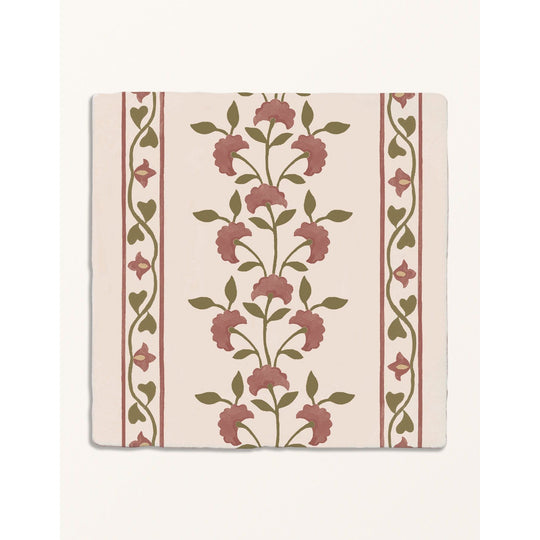 STUDIO Sanderson Anthos Pink Clay Border & Corner - border tile