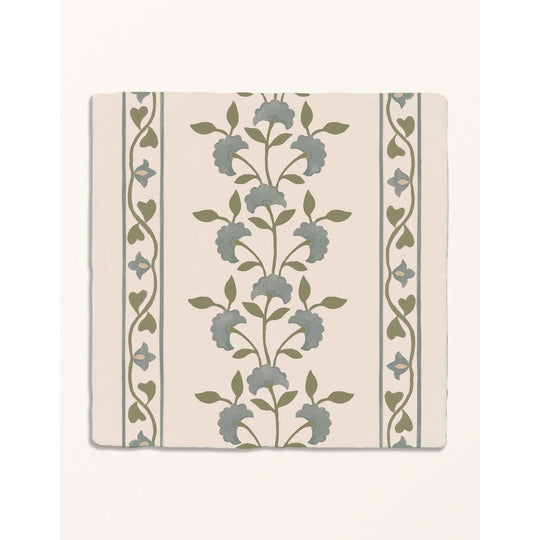 STUDIO Sanderson Anthos Pottery Blue Border & Corner - border tile