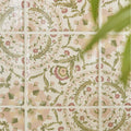 STUDIO Sanderson Anthos Pink Clay Ceramic Wall Tile 13x13cm