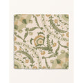 STUDIO Sanderson Anthos Sage tiles laid up as a panel of sage green flower heads