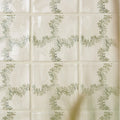 STUDIO Sanderson Oxbow Check Olive Ceramic Wall Tile 13x13cm