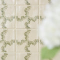 STUDIO Sanderson Oxbow Check Olive Ceramic Wall Tile 13x13cm
