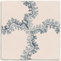 STUDIO Sanderson Oxbow Check Pottery Blue Ceramic Wall Tile 13x13cm