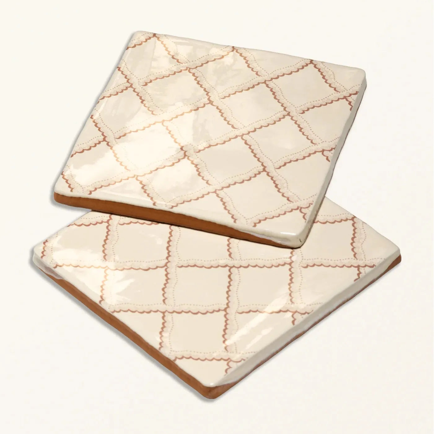 STUDIO Sanderson Rye Pink Clay Ceramic Wall Tile 13x13cm