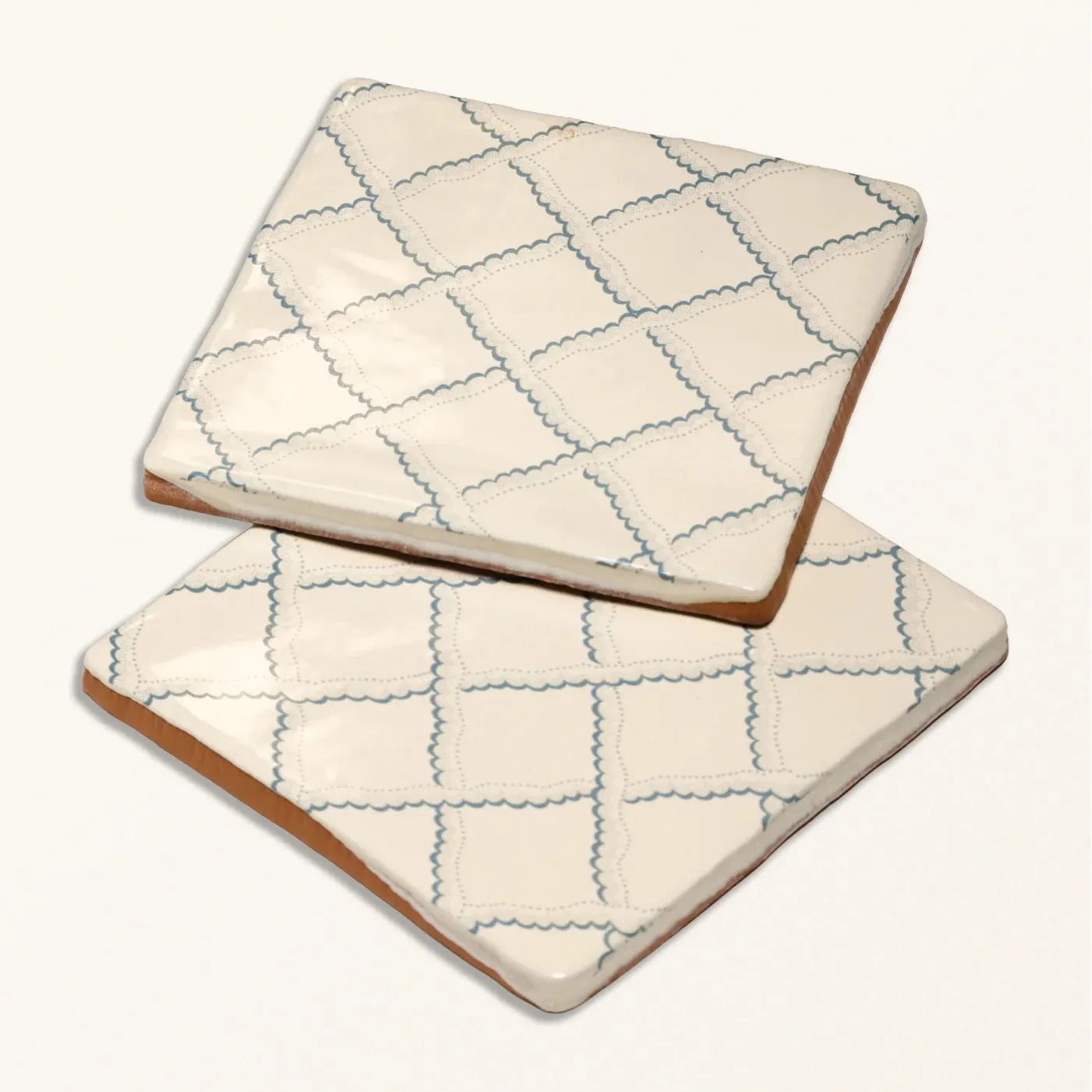 STUDIO Sanderson Rye Pottery Blue Ceramic Wall Tile 13x13cm