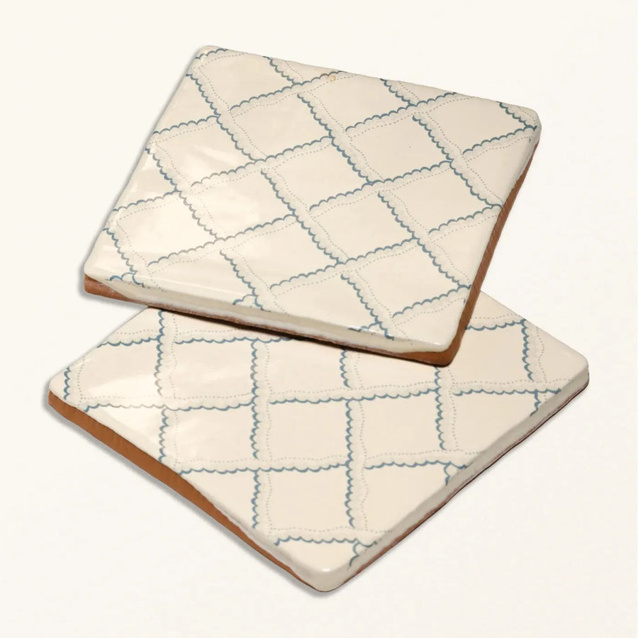 STUDIO Sanderson Rye Pottery Blue Ceramic Wall Tile 13x13cm