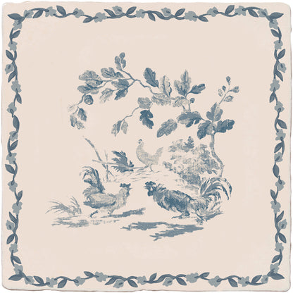 STUDIO Sanderson Aesop's Fables Pottery Blue Decor Ceramic Wall Tile 13x13cm - thumbnail 5