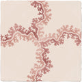 STUDIO Sanderson Oxbow Check Madder Ceramic Wall Tile 13x13cm