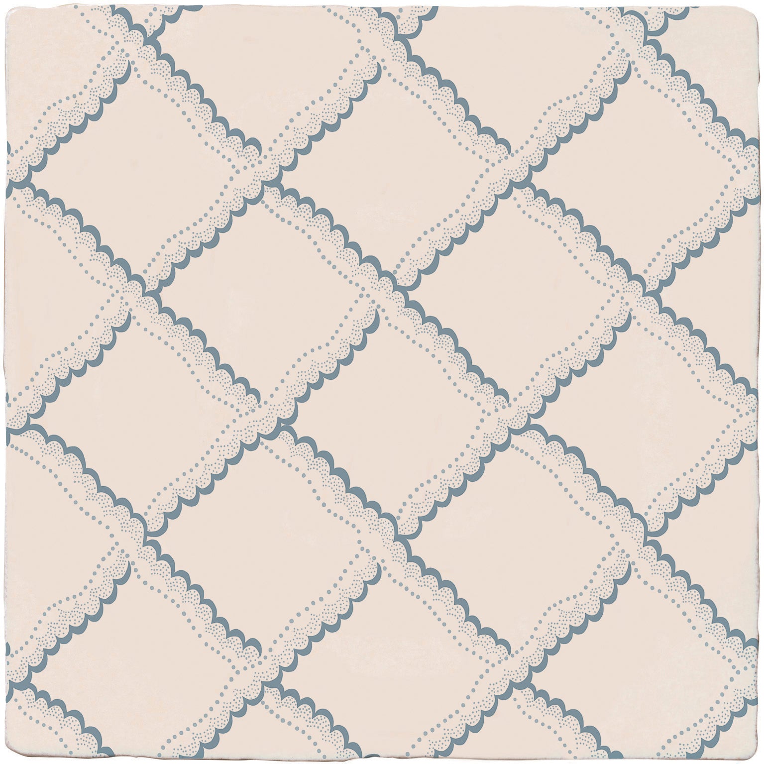 STUDIO Sanderson Rye Pottery Blue Ceramic Wall Tile 13x13cm