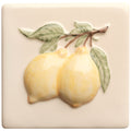 Summer Fruits Lemon Handpainted Tile – detail view 4