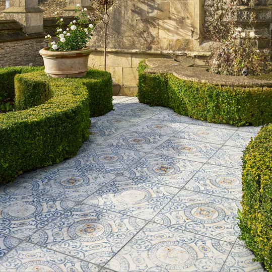 Tapestry Porcelain Paving Textured Geometric Floor Tile 61x61cm