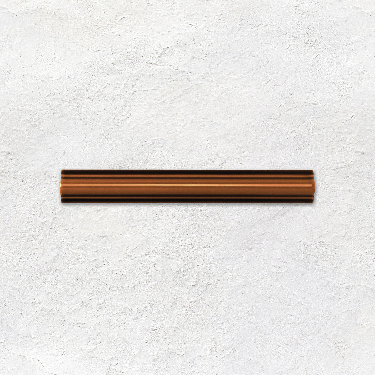 Teapot Brown Astragal Moulding Ceramic Wall Tile 152x21mm - Gloss