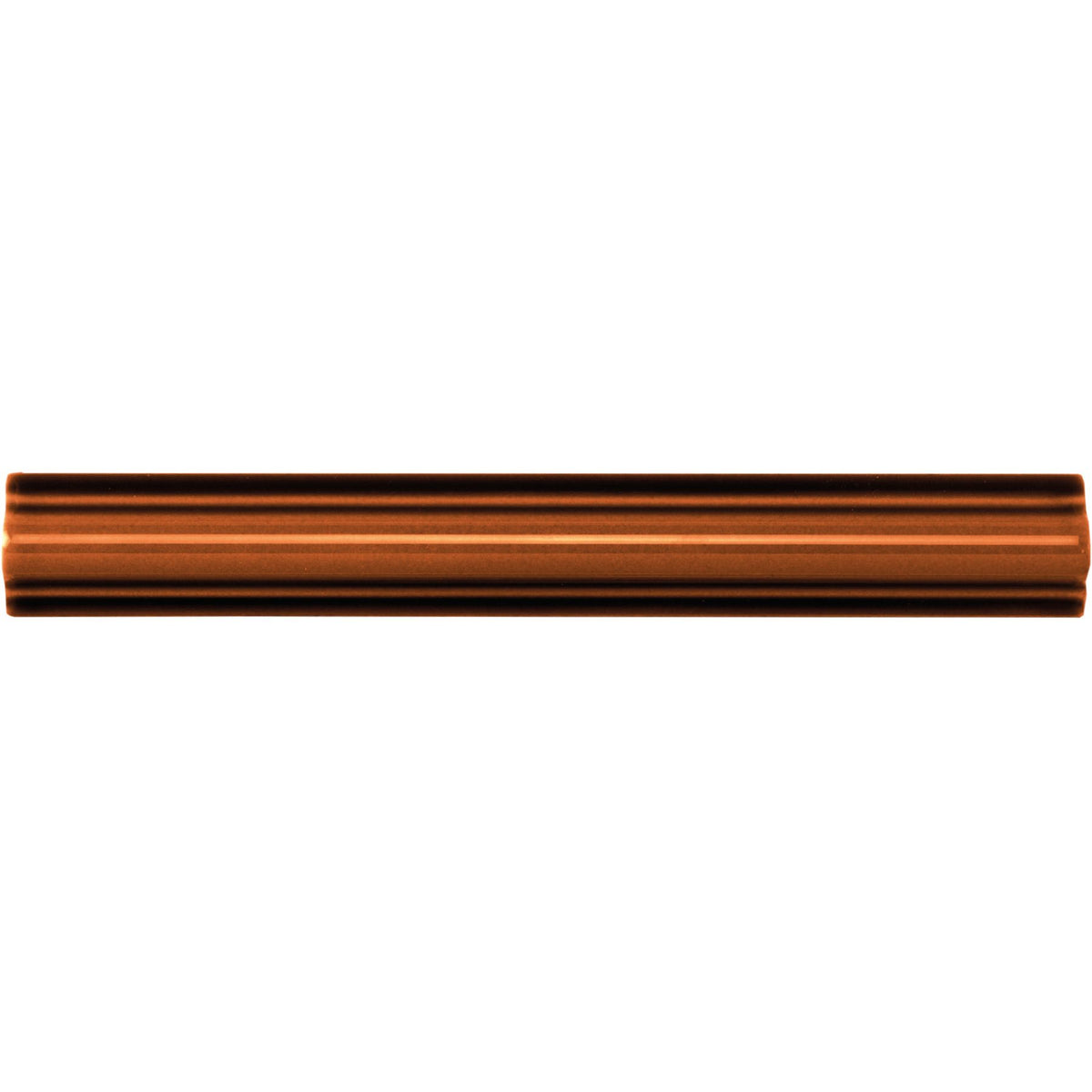 Teapot Brown Astragal Moulding Ceramic Wall Tile 152x21mm - Gloss
