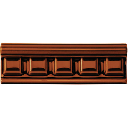 Teapot Brown Dentil Moulding Ceramic Wall Tile 152x50mm