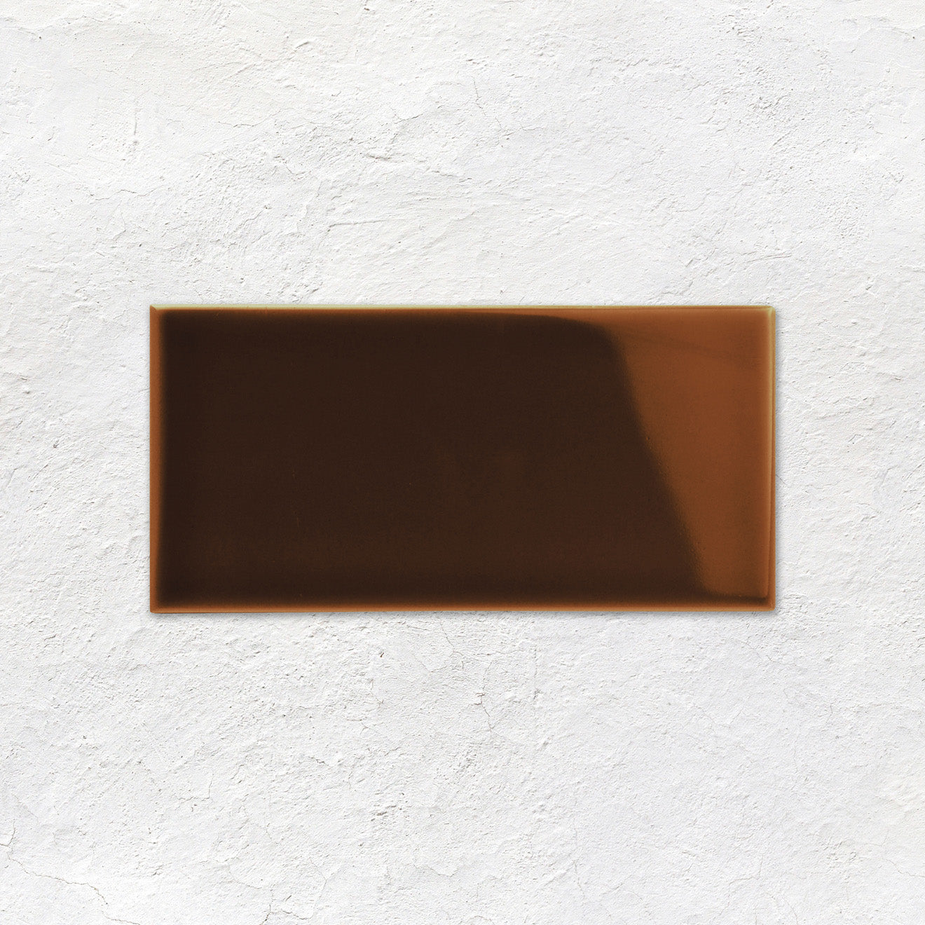 Teapot Brown Half Tile 152x76mm