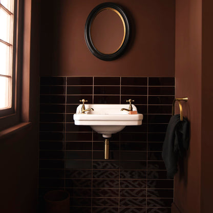 Teapot Brown Large Brick Ceramic Wall Tile 228x75mm
