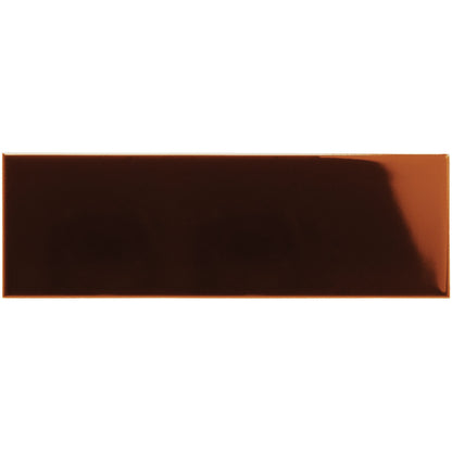Teapot Brown Large Brick Ceramic Wall Tile 228x75mm