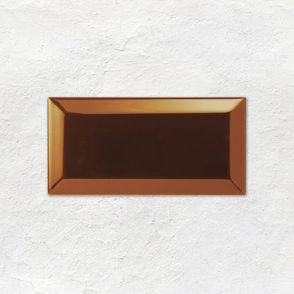 Teapot Brown Metro Bevelled Tile 150x75mm