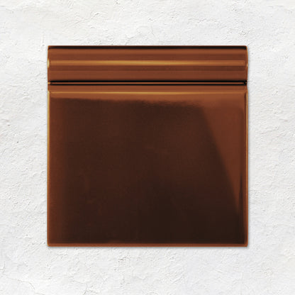 Teapot Brown Skirting Tile 152x152mm