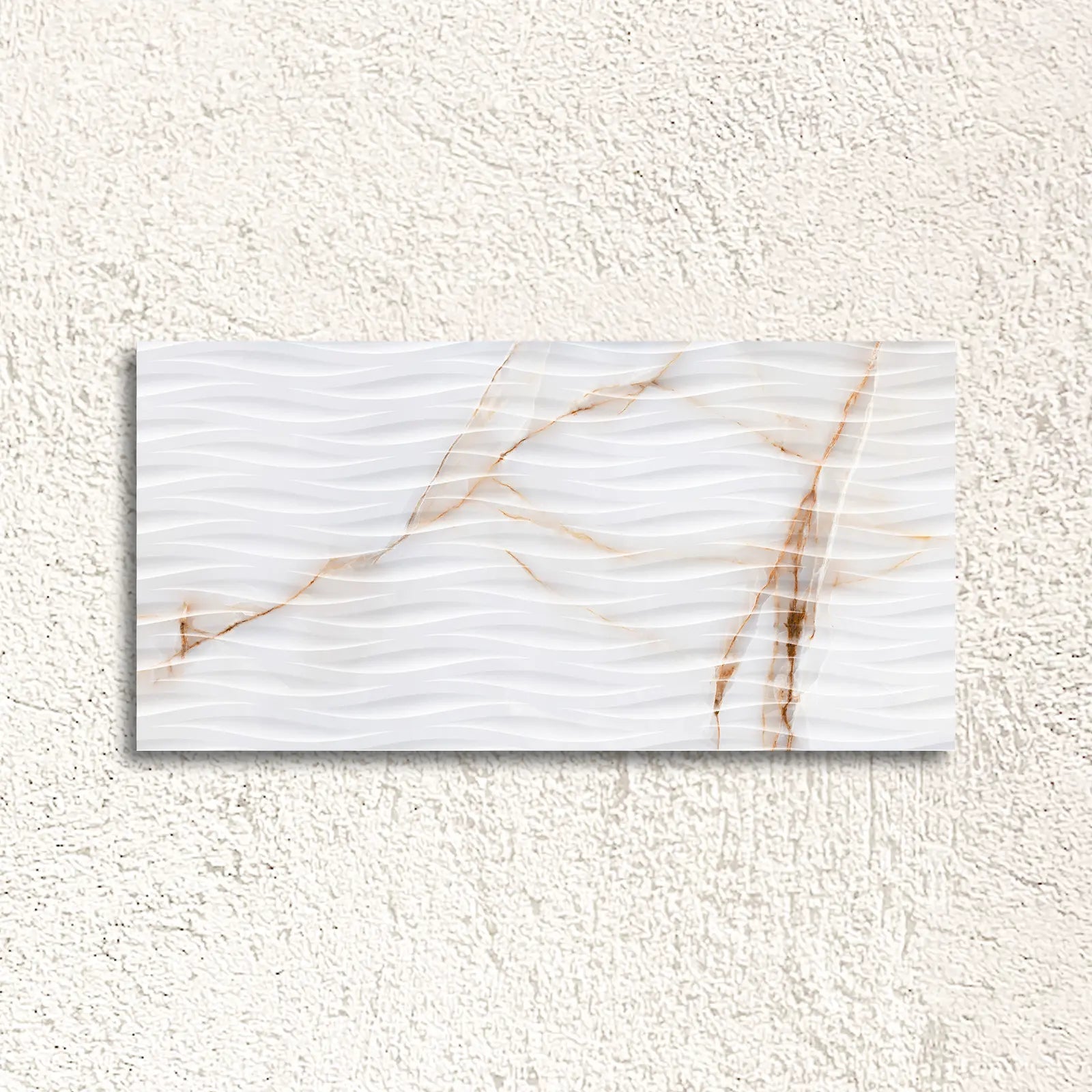 Topaz Gold Decor 45 x 90cm glazed porcelain marble effect feature tile face