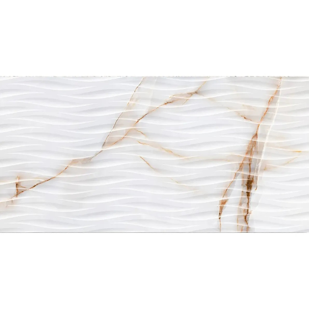Topaz Gold Decor 45 x 90cm glazed porcelain marble effect feature tile face