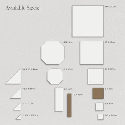 Winckelmans Unglazed Coffee 2.5 x 15cm porcelain tile face