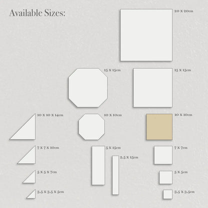 Winckelmans Unglazed Ivory 10 x 10cm porcelain tile face