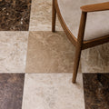 Versailles Marble Ecru Honed beige marble-effect tile