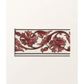 Victorian Style Carnation Border Rose - single tile packshot
